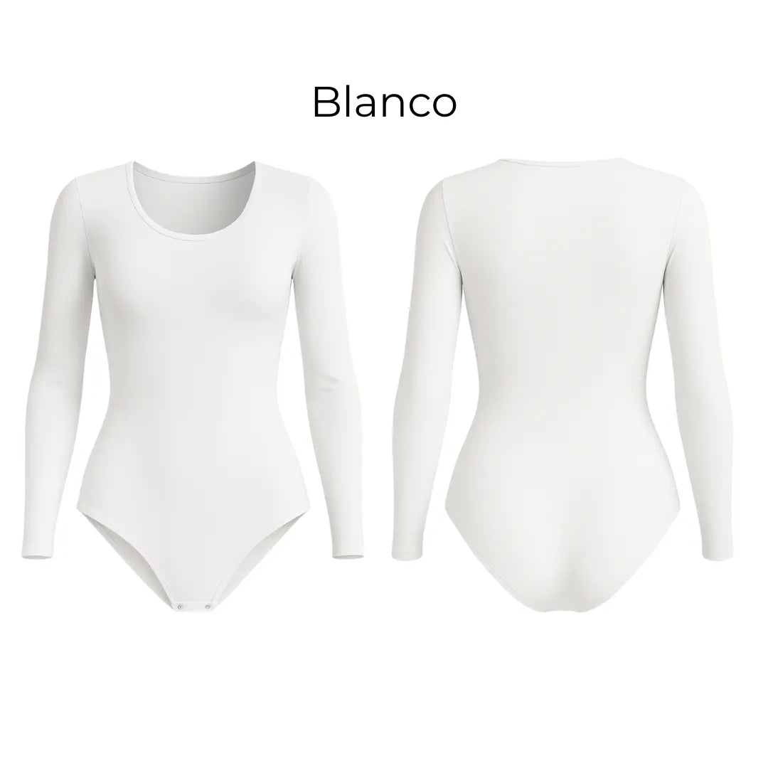 Body Manga Larga Control de Abdomen | Efecto Reloj de Arena