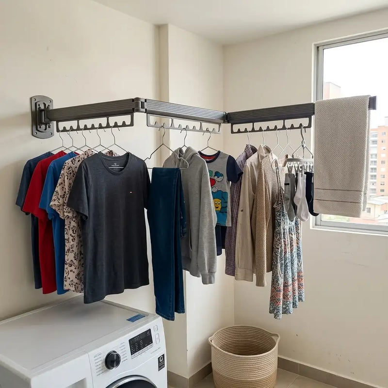Seca toda tu ropa sin que el tendedero ocupe media casa
